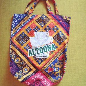 Vintage Altoona Bandana print fabric Reusable Shopping Tote